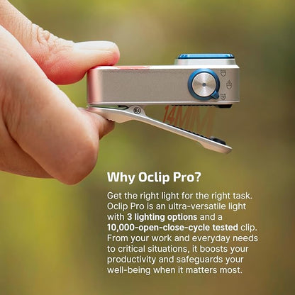 OLIGHT Oclip Pro EDC Flashlight Clip-on Light, Rechargeable 500 Lumens with Three Lighting Solutions Type-C Charging, Magnetic Flash Lights for Outdoor or Indoor Use(Stars & Stripes Edition)