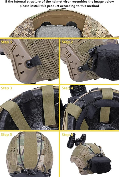 Tactical NVG Battery Pouch Helmet Mounted, Counter Weight Pouch GP Balance Retention for Fast MK1 PJ Airsoft Helmet