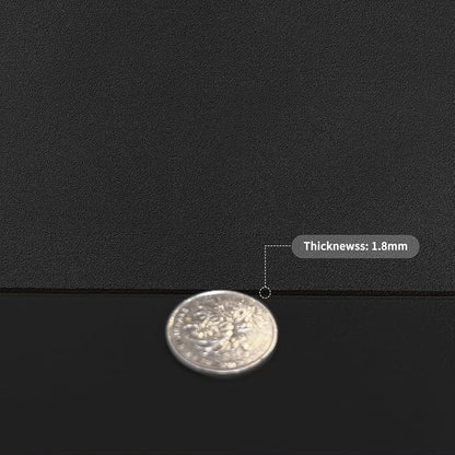 Leather Table Cover,1.8mm Thick,30x30 Inch Table Protector,Dining Table Cover,Table Cover Protector,Dining Table Protector.(Black+Black,30x30)