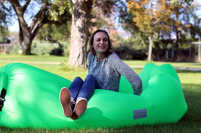 WEKAPO Inflatable Sun Lounger, Air Sofa, Hammock, Portable, Waterproof and Leak-Proof, Ideal for Backyard, Beach, Travel, Camping, Picnics and Music Festivals