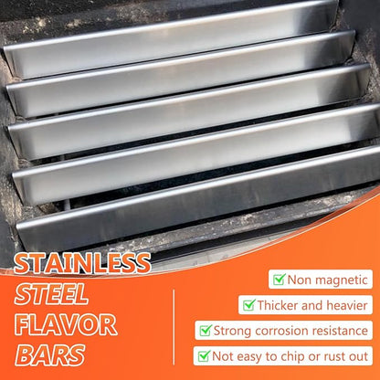 QuliMetal 7537/65903 22.5" Flavor Bars for Weber Spirit 300 Series(with Side Burner Knobs), Spirit E310, E320, Spirit 700, Genesis Silver Gold Platinum B/C, Weber 900, Heat Plates for Weber 7536