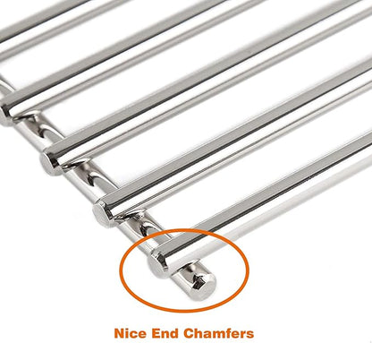 Cooking Grates for Nexgrill 720-0882A Evolution Infrared Plus 5-Burner, 16.96'' Stainless Steel Solid Rod Grill Cooking Grids for Nexgrill Gas Grill Replacement Parts