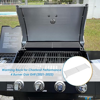Warming Rack Grill Parts for Charbroil Performance 4 Burner 463352521 463354021 463365021 463365522, G428-0002-W1 Grill Swing Away Grid for Charbroil Grill Replacement Parts