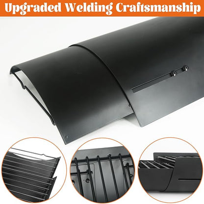Adjustable Ash Pan for Chargriller Charbroil Grill Charcoal Tray Metal Ash Drip Trays Catcher 23.62" to 35.43" 1224 1324 2121 Fire Grate for Oklahoma Joe Royal Gourmet Replacement Parts