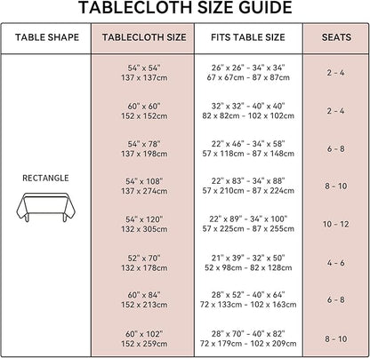 Romanstile Rectangle Vinyl Tablecloth, 100% Waterproof Checkered Plastic Table Cloth, Heavy Duty Buffalo Gingham Table Cover for Dining, Camping, Picnic, Outdoor - 54 x 108 Inch, Light Grey