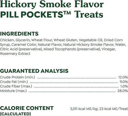Greenies Pill Pockets for Dogs, Large Size Soft Dog Treats, Hickory Smoke Flavor, 7.9 oz. Pouch