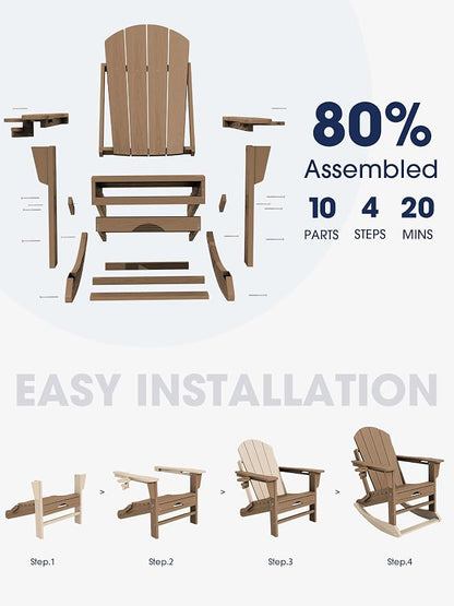 Adirondack Rocking Chair Set of 2 - Image 6