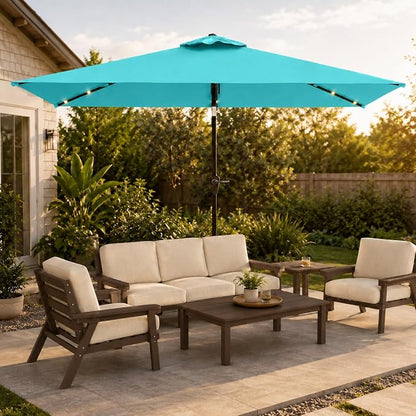 6.5 x 10ft Rectangular Patio Umbrella - Image 9
