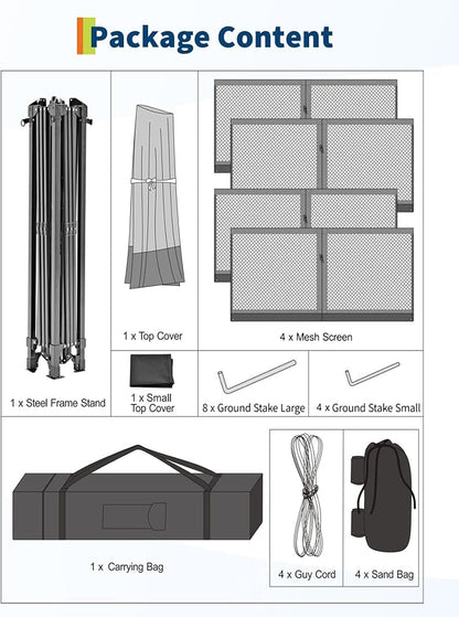 Garvee 12x12FT Pop Up Gazebo - Image 9