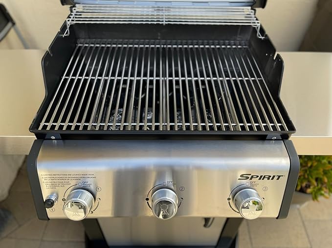 Spirit 300 Grill Grates for Weber Spirit E310 E320 S310 S320 E/S 330 II E/S 310 3 Burner Grill Parts, Genesis Silver/Gold/Platinum B/C, Genesis 1000-3500 Grates, 7MM 304 Stainless Steel, 7639 7638