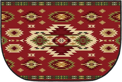 Demissle Cabin Fireplace Hearth Rug Fireplace Mats Cabin Southwestern Fireproof Rug Fire Resistant Mat for Wood Stove Floor for Kitchen Indoor Outdoor(24 x 36 Inch,Elegant)