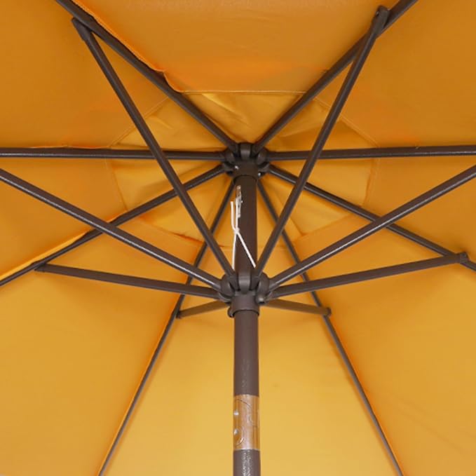 9' Outdoor Patio Umbrella, Outdoor Table Umbrella, Yard Umbrella, Market - Image 4