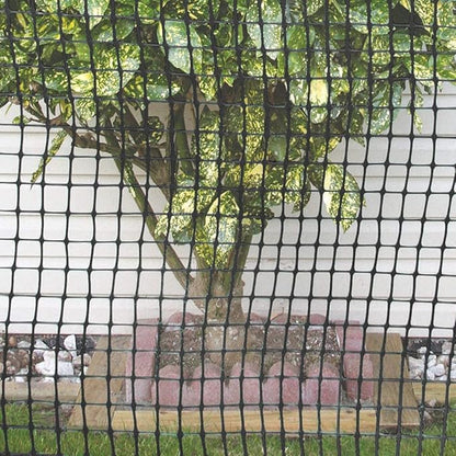 Plastic Fence Animal Barrier,3.3x33ft [Heavy Duty] Outdoor Safety Snow Plastic Fencing Roll Temporary Fence,Reusable Garden Netting for Construction Dog Rabbits Chicken (Black)