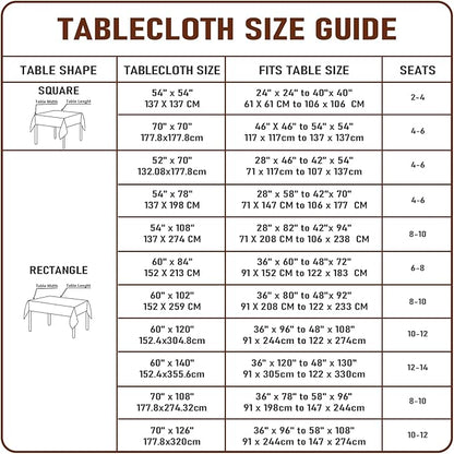 Clear Plastic Tablecloth Protector Rectangle 70x126 inch Waterproof Oilproof Stain Resistant Wipeable Table Cover for Dining Tables