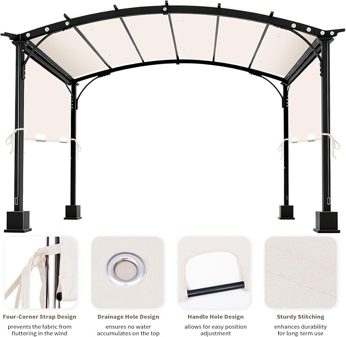 85"x 208" Universal Pergola Shade Cover, Garden Shade Replacement - Image 3