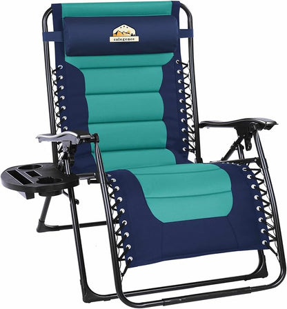 Colegence Oversized Padded Zero Gravity Chair, 400 lb, 0-170° locking recline by ColegenceOutdoor