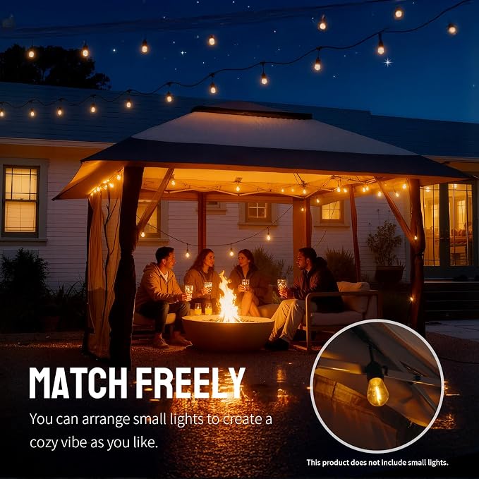 CROWN SHADES 13x13 Pop Up Gazebo, Outdoor Gazebo - Image 7