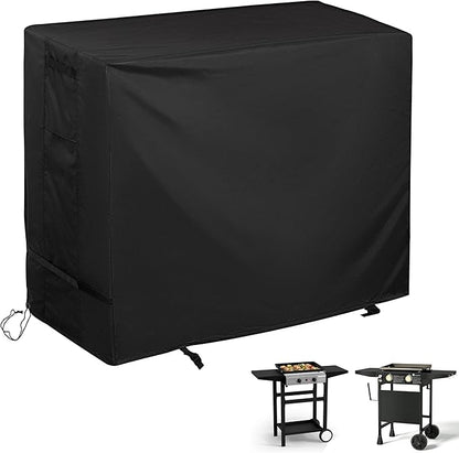 Grill Cover for KingChii 2-Burner 19" Outdoor Flat Top Propane Griddle, Griddle Cover for SKOK Portable 2-Burner Propane Flat-Top Gas Grill