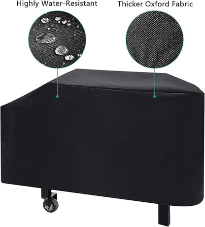5003 Hard Cover for Blackstone 28" Griddle, and 1529 Heavy Duty Grill Cover for Blackstone 28" Griddle, Black