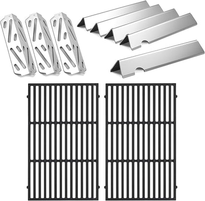 Genesis II E-310 Grill Grate Flavorizer Bars Heat Deflectors Replacement Parts for Weber Genesis II 300 310 II E-315 II SE-310 II E-330 Stainless Steel Genesis 2 Grill Parts 66095 67095