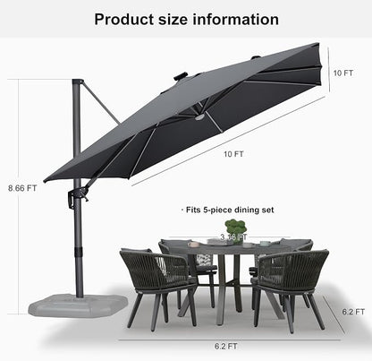 PURPLE LEAF Outdoor Umbrella - Image 8
