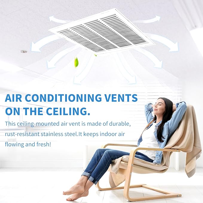 30x12 Return Air Grille [Duct Opening Size],Return Air Vent Cover for Wall Or Ceiling,Steel Return Air Filter Grilles Removable Face/Door for 1 Inch Filters (30"W x 12"H [Duct Opening])