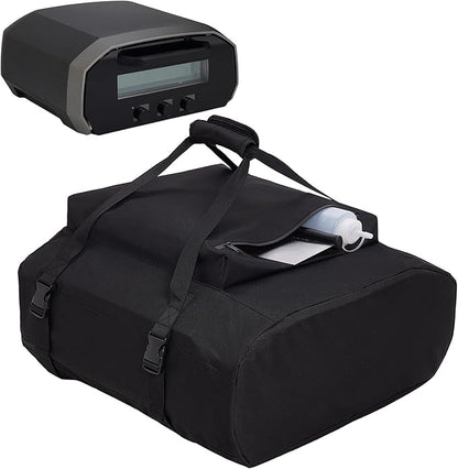 NOELIFE Carry Cover for Ooni Volt 12, Waterproof Electric Pizza Oven Cover with Top Pocket for Ooni Volt Accessories, with Padded Front Panel to Protect Class Door (Oven Not Included)