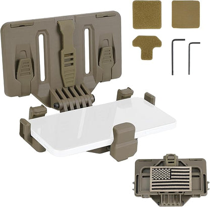 Tactical Phone Holder Available in Full Size Plate Carrier Phone Mount Adjust Nylon Molle Phones Holder for Tactical,Car,Office (Coyote Brown)