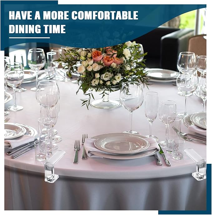 Jetec 36 Pieces Clear Tablecloth Clips Plastic Loaded Table Cover Holder Clamps Table Linen Clips for Christmas Birthday Camping Picnic Wedding Restaurant Outdoor Hosting Essentials