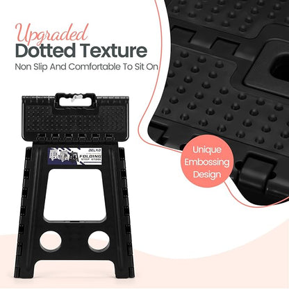 Delxo 16 Inch Folding Step Stool, Foldable Step Stool - Image 7