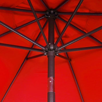 9' Outdoor Patio Umbrella, Outdoor Table Umbrella, Yard Umbrella, Market - Image 3