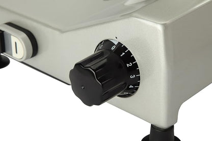 BESWOOD 10" Premium Chromium-plated Steel Blade Electric Deli Meat Cheese Food Slicer Commercial and for Home use 240W BESWOOD250