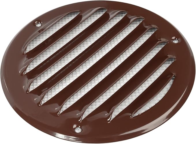 Repa Market 4 Inch (Opening Dimensions) Air Vent Covers/Brown Galvanized Steel Return Air Grille/AC Vent Cover/Wall or Ceiling HVAC Registers Grilles & Vents for DIY & Home Improvement