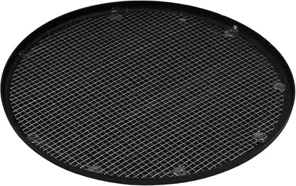 Square Ventilation Grille / 5" Inch Inside Measurement/Black Metal Air Vent Louver - Inside/Outside use/Ø 6.25" Inch Outer Measurement