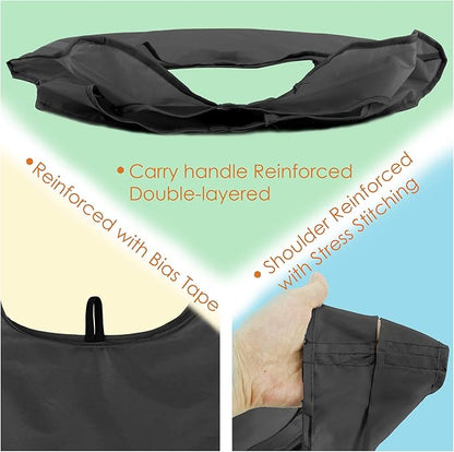 BeeGreen 20 Pack Black Reusable Grocery Bags with Storage Pouch Reusable Shopping Bags Bulk w Elastic Band 50LBS X-Large Foldable Tote Bags Machine Washable-Heavy Duty Cloth Tote Bags for Groceries