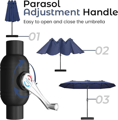 DomeShade 15ft Patio Umbrella - Image 7