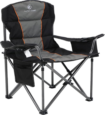 ALPHA CAMP Oversized Fully Padded Camping Chairs by ALPHACAMP