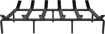 SteelFreak Heavy Duty Steel Fireplace Grate - Made in The USA (27 Inch)