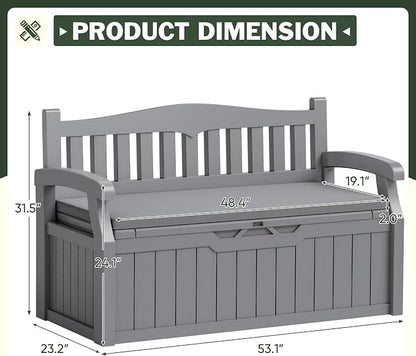 Flamaker 80 Gallon Storage Bench - Image 3