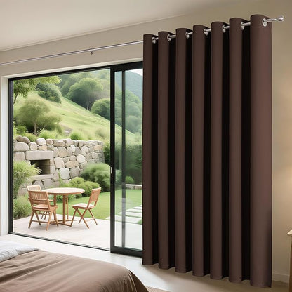 Joydeco Blackout Patio Sliding Door Curtains, Privacy Room Divider Curtains | - Image 3
