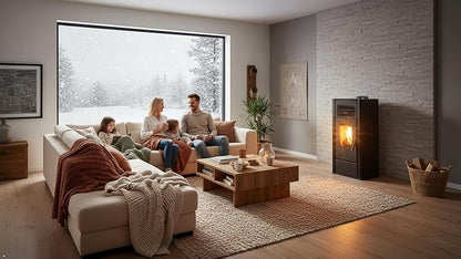 Freedom Stoves Pellet Stove: Independence PS21 Freestanding with Battery Backup and Wi-Fi, Heats 800–1800 Sq Ft, EPA Certified, 5 Year Warranty