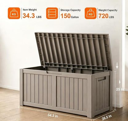 150 Gallon Resin Deck Box, Package Delivery Box - Image 2