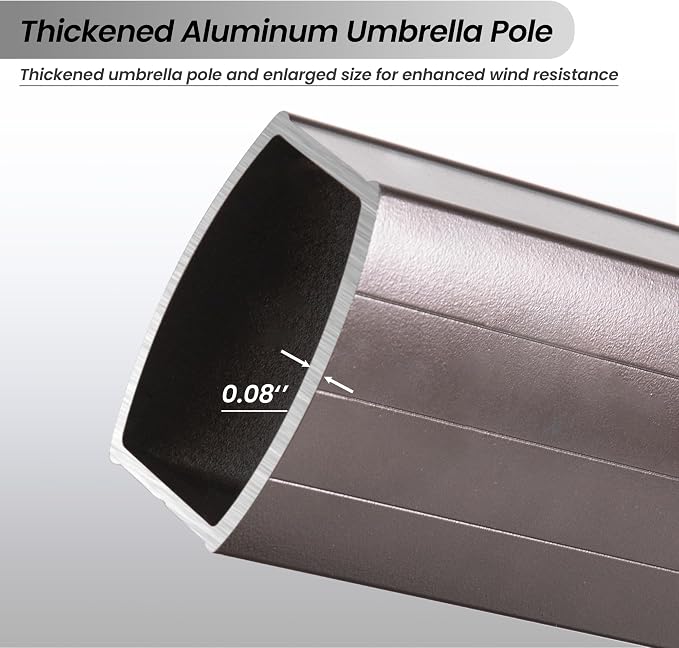 10 X 13 FT Cantilever Patio Outdoor Umbrella - Image 9