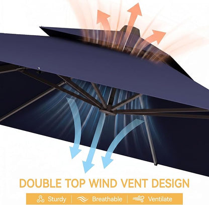 10x13 FT Patio Cantilever Umbrella - Image 7