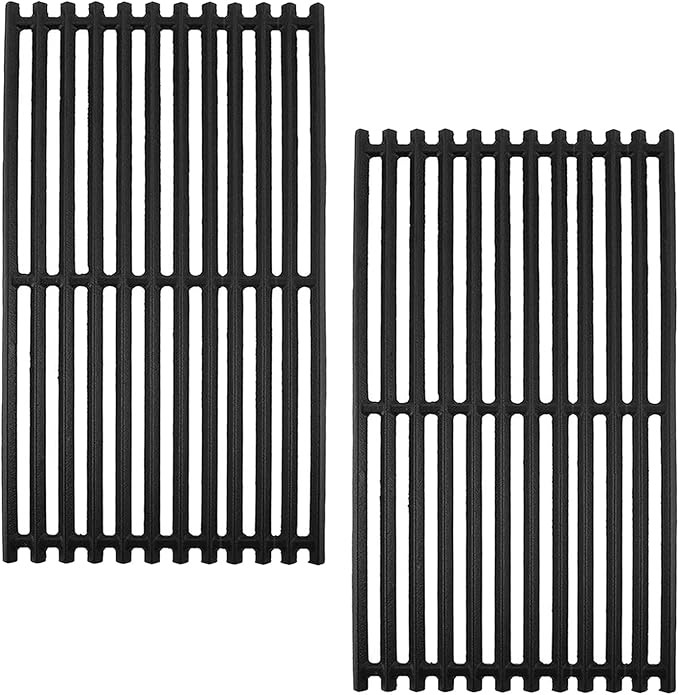 BQMAX Grill Grate for Charbroil Tru-Infrared 463632320 463642316 466642416 463644220 463632520, 17 x 8 3/4 inch Cooking Grate for Charbroil 2-Burner Grill G362-0008-W1, G369-0030-W2 Replacement Parts