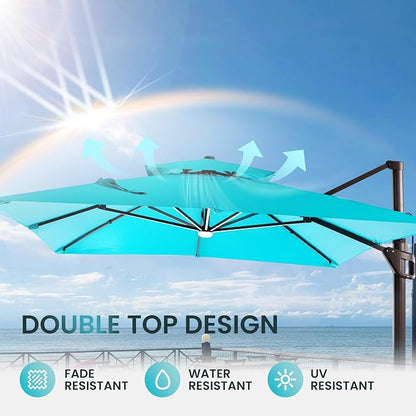 10 X 13 FT Cantilever Patio Umbrella Outdoor - Image 8