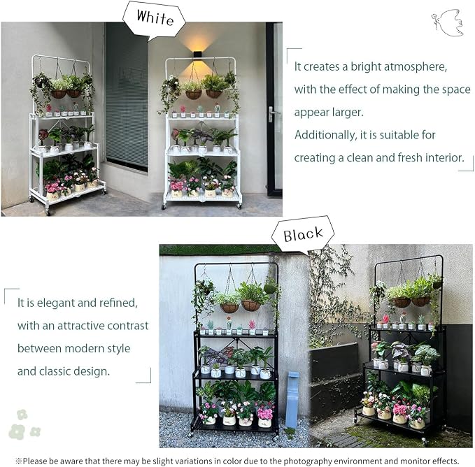 lumizone Foldable 4-Tier Plant Stand - Image 8