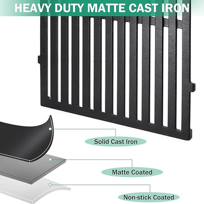 Criditpid Grill Replacement Parts for Weber Genesis 300 Series, 7620 Flavorizer Bars, 7622 Heat Deflector, 7528 Grates & 65054 Warming Rack Kit for Weber 310 S310 E320 E330 S330 EP310 Grill
