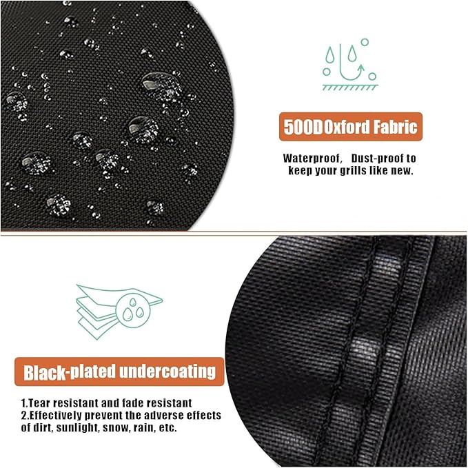 Grills Cover for Charbroil Performance Medium Grill - CB1250011P6, Waterproof Covers for 2 Burner Gas Grills-52 W x 23" D x 40" H