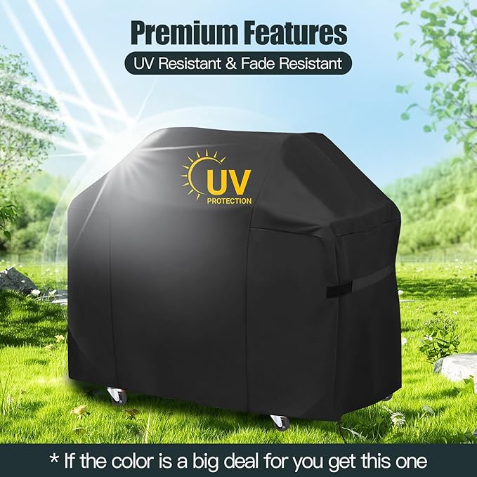 52 Inch Premium Outdoor Grill Cover Fit for Weber Spirit 300 & Spirit 400 Series Gas Grills,BBQ Covers for Weber Spirit 3-4 Burner Grill,Heavy Duty Waterproof Fade Resistant